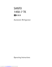 AEG SANTO 1450-7 TK Operating Instructions Manual
