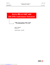 AGFA Workstation NX 2.0 Conformance Statement