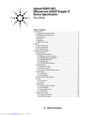Agilent Technologies HDMP-3001 Datasheet