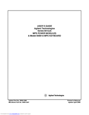 Agilent Technologies 66104A User Manual