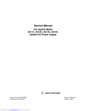 Agilent Technologies 6611C Service Manual