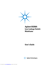 Agilent Technologies Agilent E5250A User Manual
