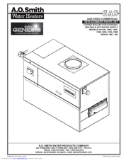 A.O. Smith 405 Series Replacement Parts List Manual