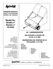 Agri-Fab 45-0456 Owner's Manual