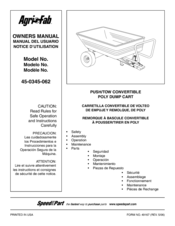 Agri-Fab 45-0345-062 Owner's Manual