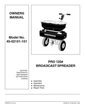 Agri-Fab PRO 125 Owner's Manual