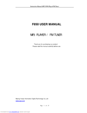 Aigo F850 User Manual