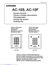 Aiphone AC-10S Installation And Operation Manual