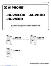 Aiphone JA-2MECD Installation And Operation Manual