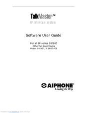 Aiphone TALKMASTER IP-EWST Software User's Manual