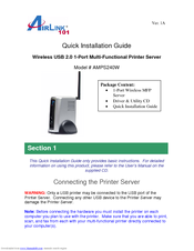 Airlink101 AMPS240W Quick Installation Manual