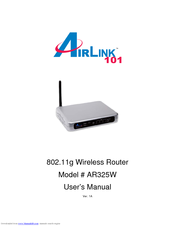 Airlink101 AR325W User Manual