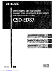 Aiwa CSD-ED87 Operating Instructions Manual