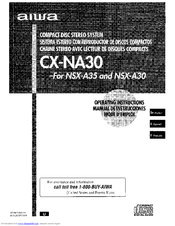 Aiwa CX-NA30 Operating Instructions Manual