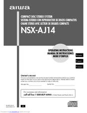 Aiwa NSX-Aj14 Operating Instructions Manual