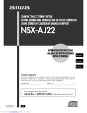 Aiwa NSX-Aj22 Operating Instructions Manual