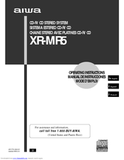 Aiwa XR-MR5 Operating Instructions Manual