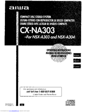 Aiwa CX-NA303 Operating Instructions Manual