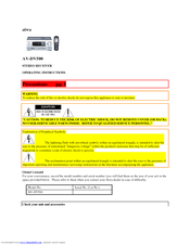 Aiwa AV-DV500 Operating Instructions Manual