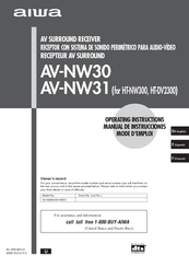 Aiwa AV-NW30, AV-NW31 Operating Instructions Manual