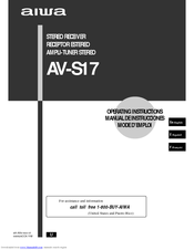 Aiwa AV-S17 Operating Instructions Manual
