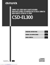 Aiwa CSD-EL300 Operating Instructions Manual