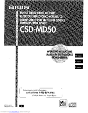Aiwa CSD-MD50 Operating Instructions Manual