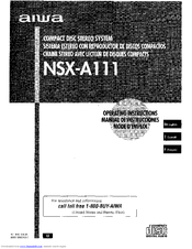Aiwa NSX-A111 Operating Manual