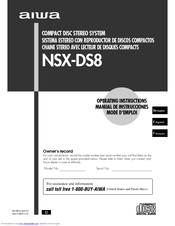 Aiwa NSX-DS8 Operating Instructions Manual