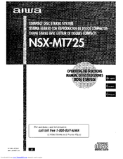 Aiwa NSX-MT725 Operating Instructions Manual