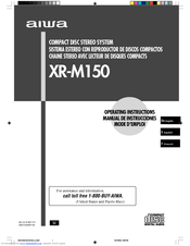 Aiwa XR- XR-M150 Operating Instructions Manual