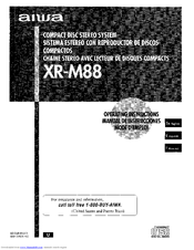 Aiwa XR-M88 Operating Instructions Manual