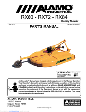 Alamo RX84 Parts Manual