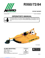 Alamo RX84 Operator's Manual