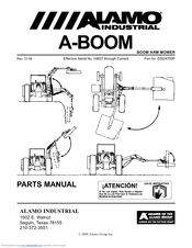 Alamo Industrial A-Boom Parts Manual