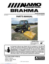 Alamo Industrial Brahma 02968822P Parts Manual
