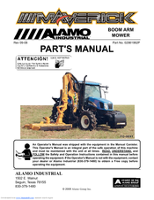 Alamo Industrial Maverick Boom Arm Mower Parts Manual