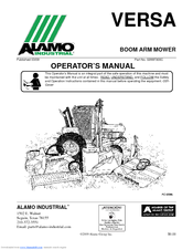 Alamo Industrial Versa Series Operator's Manual