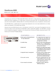Alcatel-Lucent OmniAccess 6000 Specification Sheet