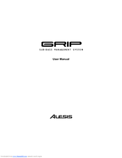 Alesis GRIP Legacy Series Audio Processor Synthesizer User Manual