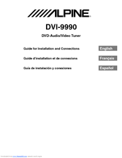 Alpine DVI-9990 Manual For Installation And Connections