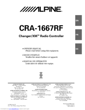 Alpine CRA-1667RF Owner's Manual