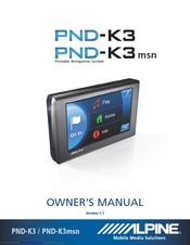 Alpine PND-K3 Owner's Manual