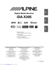 Alpine iDA-305 Owner's Manual