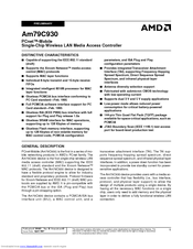 AMD Am79C930 Preliminary Manual