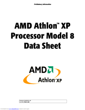 AMD ATHLON 8 Datasheet