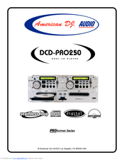 American DJ Audio DCD PRO 250 Instruction Manual