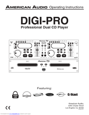 American Audio DIGI-PRO Operating Instructions Manual