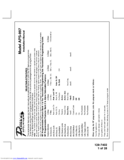 Audiovox APS-997 Installation Manual