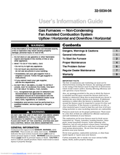 American Standard *DD-R Series User's Information Manual